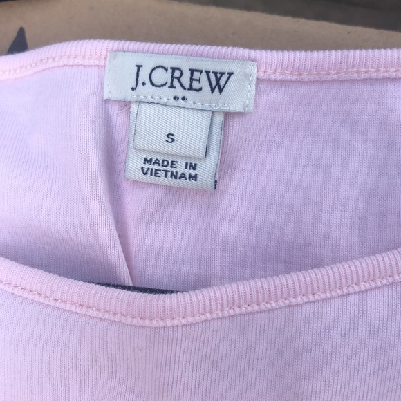 J. Crew Factory pink cotton sleeveless tank - Picture 2 of 4